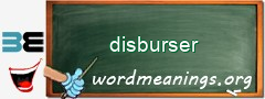 WordMeaning blackboard for disburser